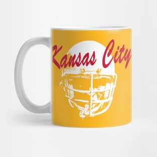 Kansas City Old School Football (Gold) Mug